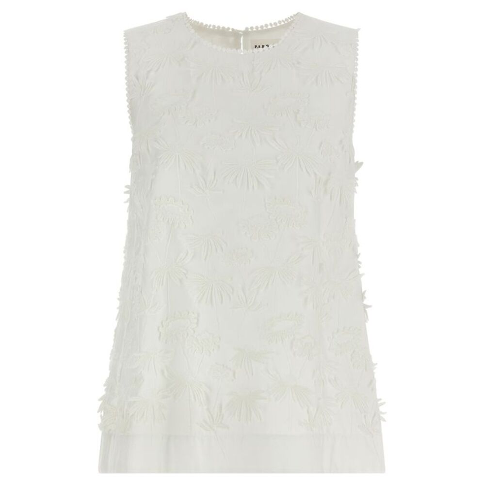 P.A.R.O.S.H. White Cotton Women's Blouse